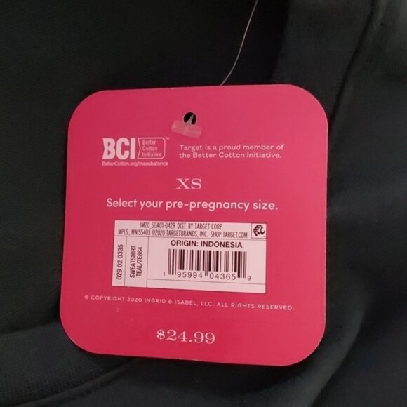 Match Back Maternity Sweatshirt ok | Isabel maternity | X Small - Picture 8 of 11